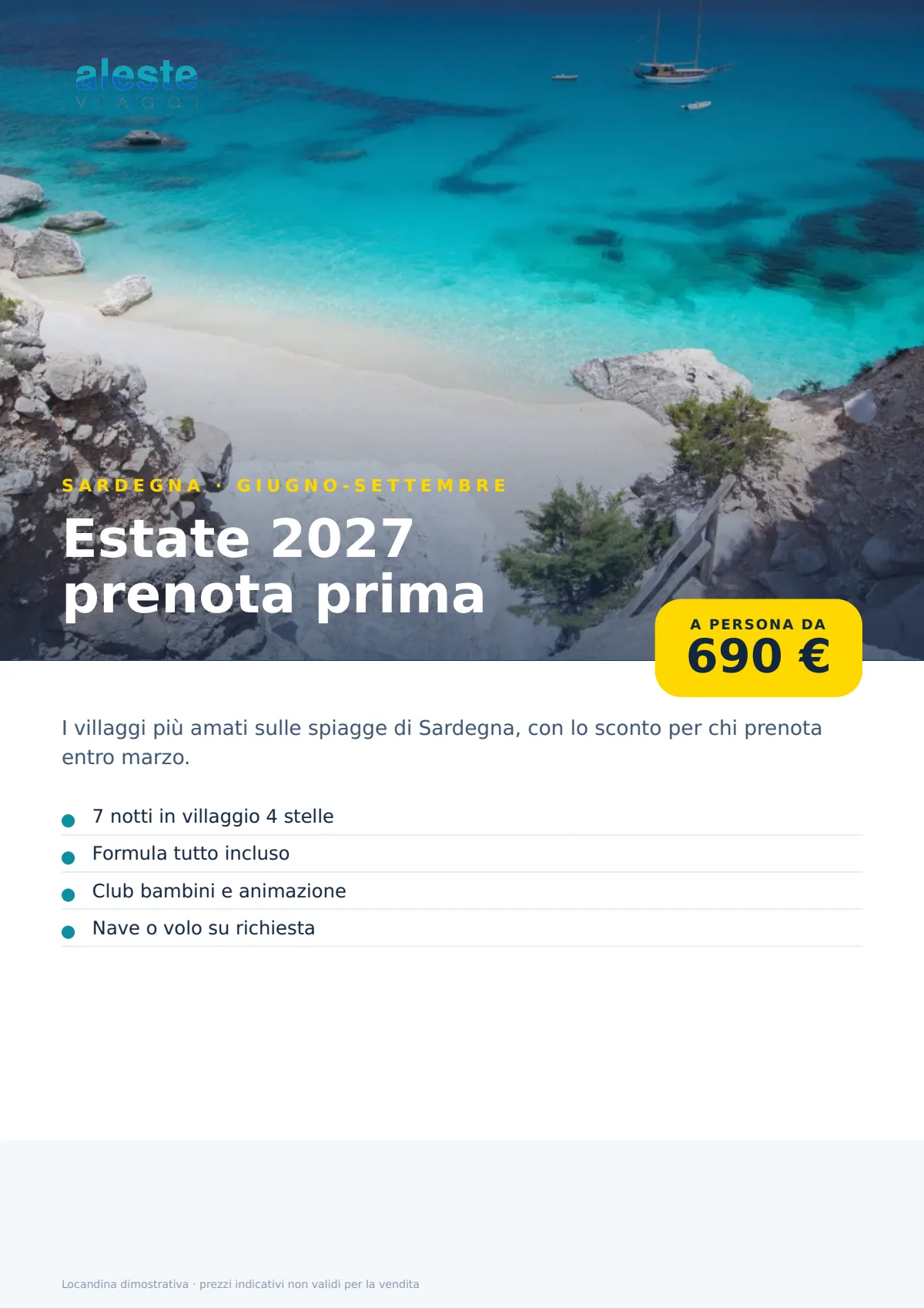Demo · Sardegna, estate 2027 — pagina 1
